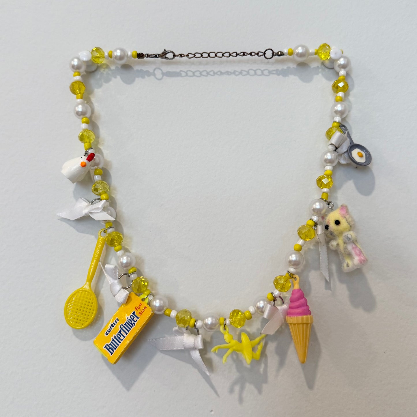 playtime beaded charm necklace